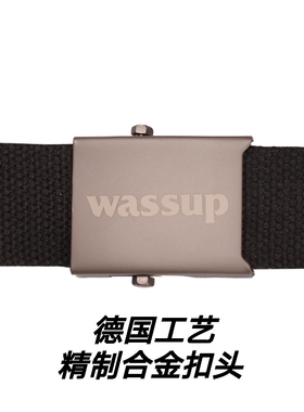 WASSUP棋盘格子设计感限定款腰带