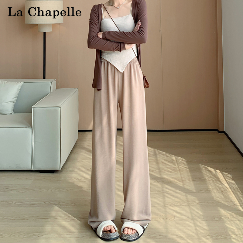 La Chapelle 拉夏贝尔 2024年夏季新款 垂感女式阔腿裤 双重优惠折后￥39.9包邮 5色可选