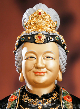 黑老太太神像家用堂口供奉真身像