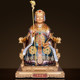 All-copper painted breast statue of Mr. Hu Santai