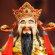Bronze God of Wealth Statue Office Opening Decoration