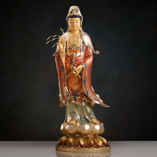 The Western Three Saints Amitabha Buddha Mahasthamaprapta Bodhisattva Statue