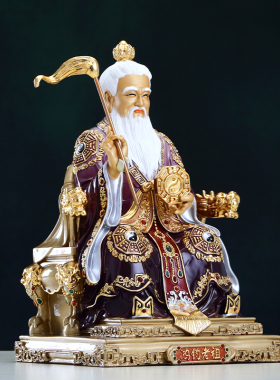 鸿钧老祖神像道家祖师爷摆件