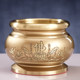 Copper incense burner household indoor Taoist God of Wealth incense burner for incense