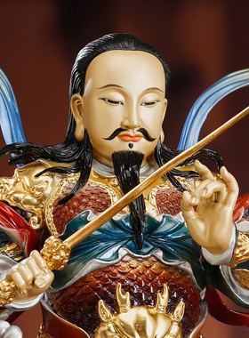 真武大帝神像供奉玄天上帝铜像