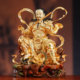 Yuantong all-copper painted statue of Emperor Zhenwu for worship