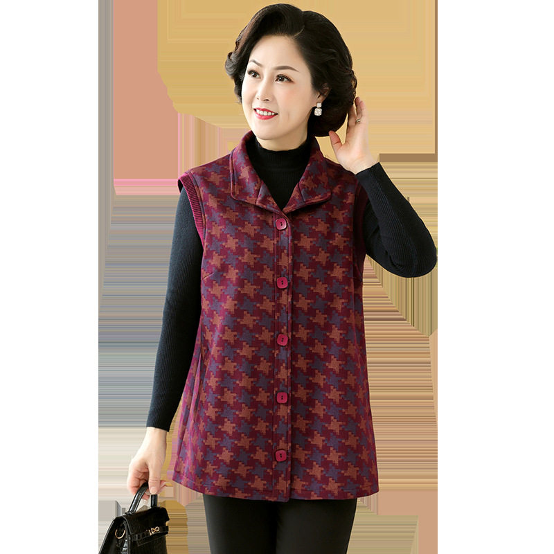 中老年女春秋装马甲坎肩宽松加肥加大码200斤胖妈妈新款外套上衣,淘宝优惠券,粉丝福利购,淘宝优惠卷