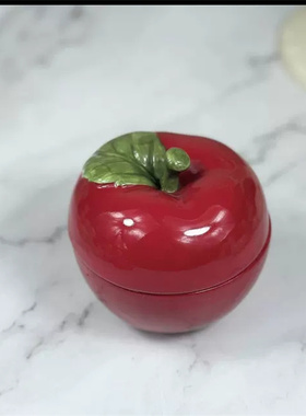 绘圣诞节礼物苹果造型小罐