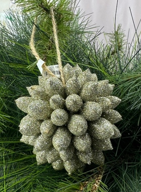 外贸出口圣诞节儿童礼物圣诞树金沙氧化镁装饰摆件挂件