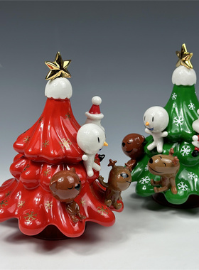 Alessi艾烈希陶瓷圣诞树摆件装饰