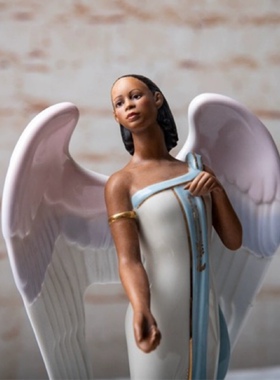 外贸lenox陶瓷手绘天使陶瓷摆件装饰品描金公主礼物家居限量版