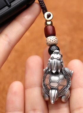 复古实心龙龟玄武霸下吊坠