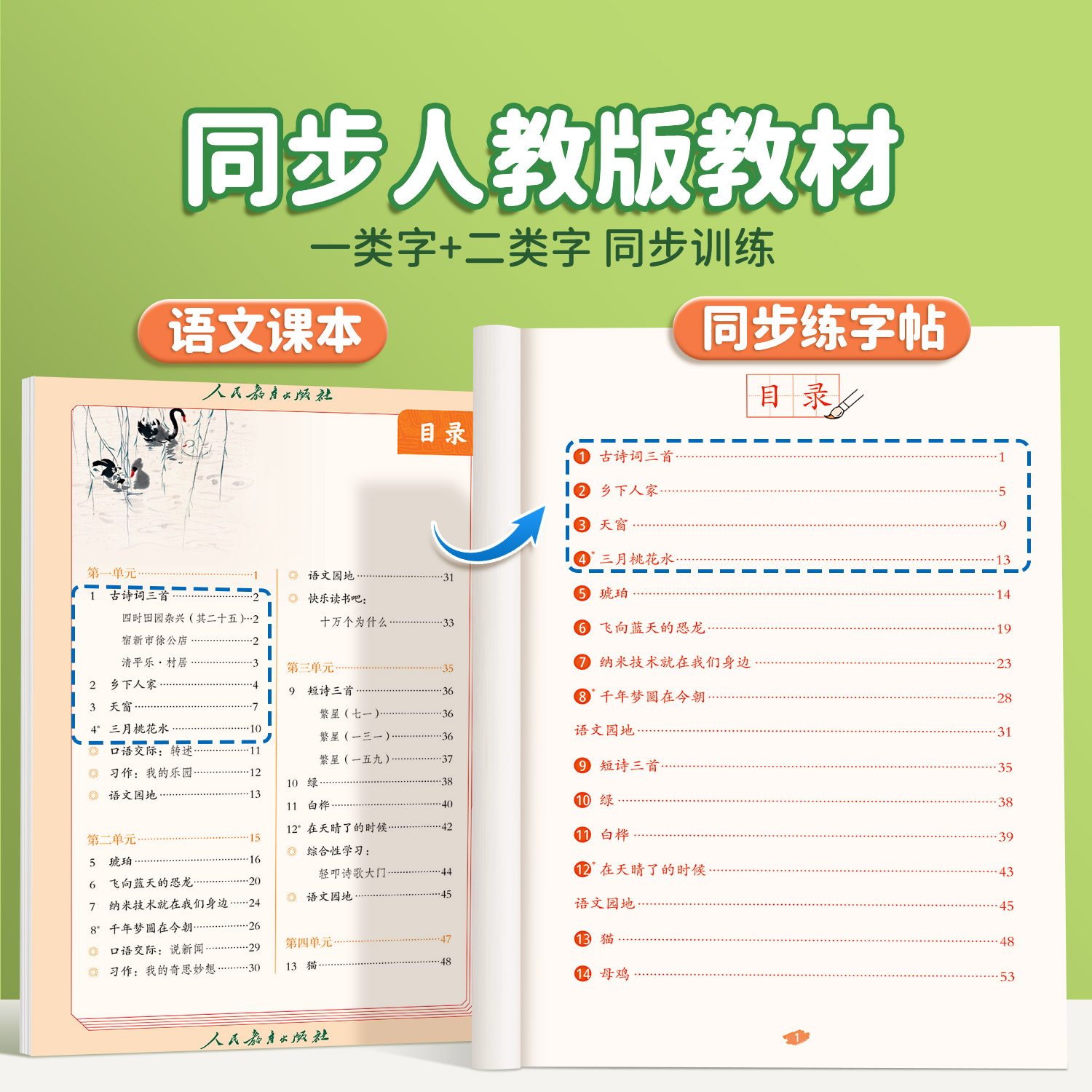 2025新版四年级下册同步字帖 小学语文上册人教版课本练字帖每日一练小学生四下带笔顺笔画三升四寒假下学期练字本4下描红的练习贴