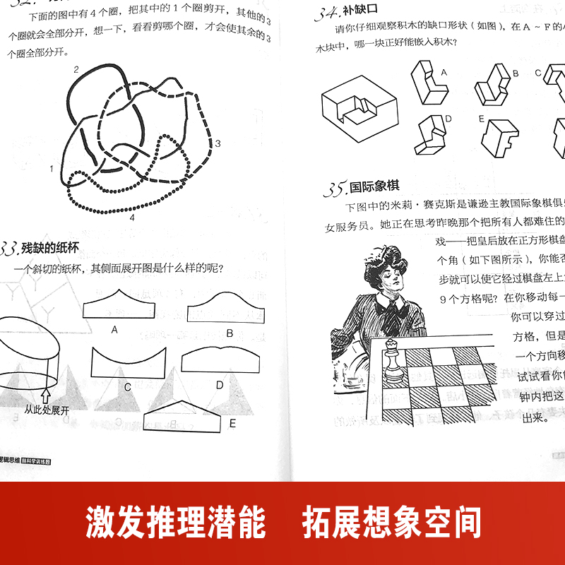 正版 逻辑思维脑科学训练题 儿童成人通用逻辑思维训练书籍 逻辑思维简易入门 逻辑推理脑力训练书籍 逻辑思维书籍 - 图2