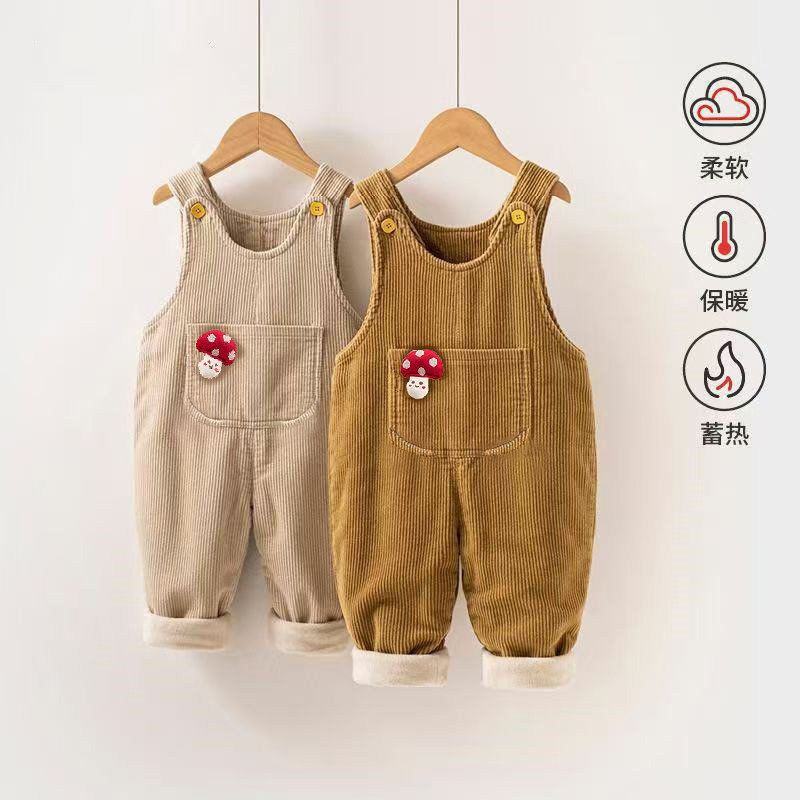 宝宝背带裤加绒加厚秋冬季男小童时尚恐龙连体长棉裤婴儿裤子冬装,淘宝优惠券,粉丝福利购,淘宝优惠卷