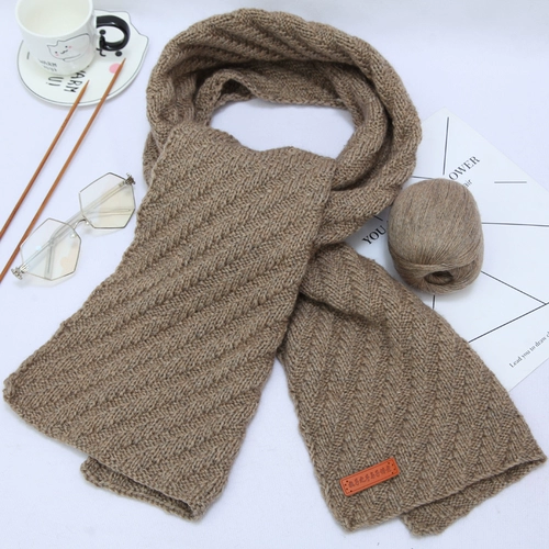 雅彩 Шарф ручной работы, плетеный набор материалов, клубок пряжи, кашемировый крючок для вязания, «сделай сам»