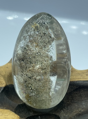 天然白水晶幽灵共生 水晶饰品吊坠裸石 晶体干净可打孔礼物包邮
