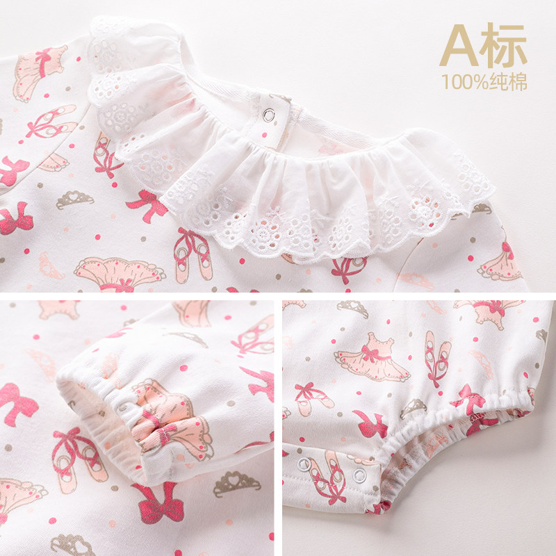 网红新生婴儿哈衣服春装可爱连体衣 巴布乐园连身衣/爬服/哈衣