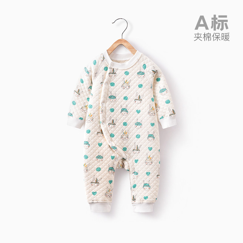 新生儿哈衣服秋冬春秋套装连体衣 巴布乐园连身衣/爬服/哈衣