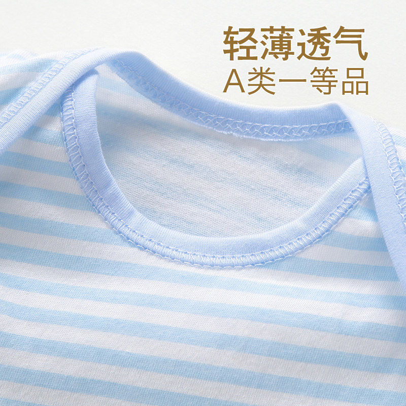 巴布乐园夏装薄款纯棉男女包屁衣 巴布乐园连身衣/爬服/哈衣