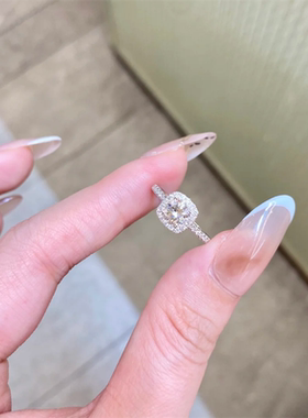 小方糖钻戒高颜值品牌胖东来女士女款戒指纳戒2025新款品牌潮流款