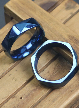 游戏周边明日方舟拉普兰德荒芜cosplay阿米娅蓝色指环不锈钢