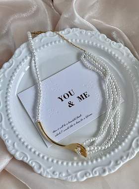 气质设计感小众2024新款餐具项链