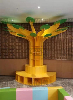 早教中心大厅区角墙面装饰摆件