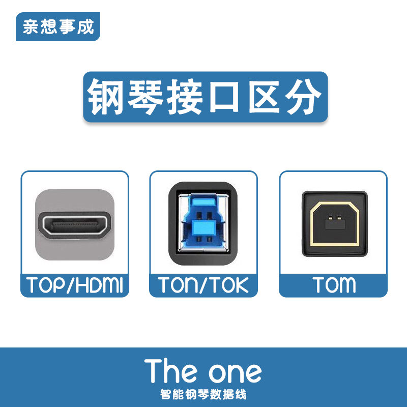 the one智能钢琴连接线The ONE电子琴数据线top适用于苹果/平板 - 图1