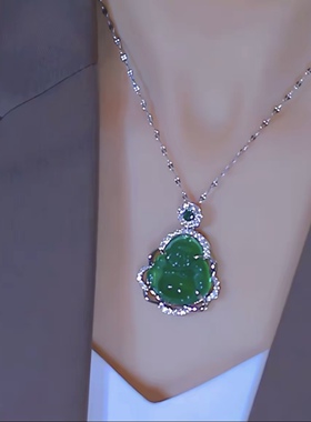 2026年新款潮小众设计感弥勒佛钛钢项链女气质轻奢不褪色个性颈链