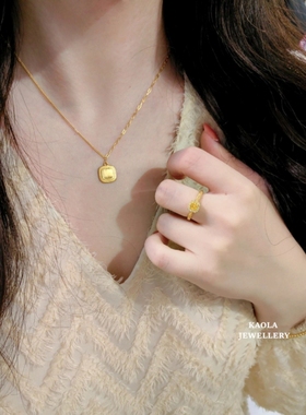 流金岁月复古小面包项链