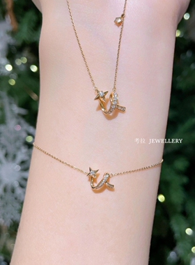 测试推荐18K金仙女星项链