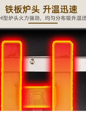 扒炉油炸一体机商用燃气手抓饼铁板鱿鱼炉关东煮烤冷面摆摊设优选
