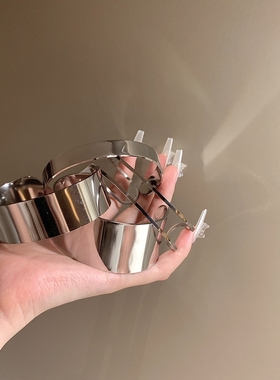 多层叠戴光面臂环手镯金属臂钏