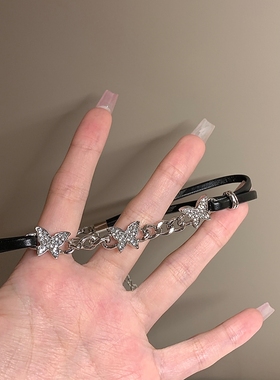 甜酷蝴蝶choker颈链女设计感项链