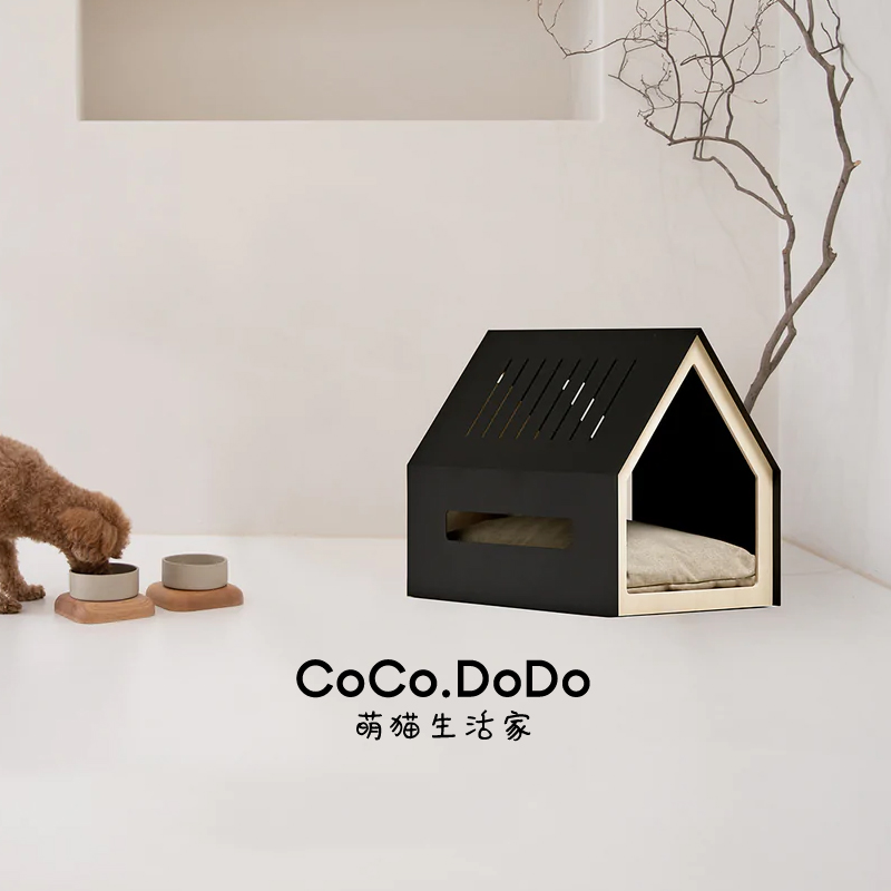 COCO.DODO 猫狗通用现代简约日式猫窝 猫床阳光房户外室内猫窝 - 图1