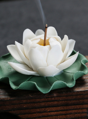 茶道倒流香招财小和尚客厅摆件