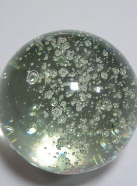 球玻璃摆件简约客厅流水招财