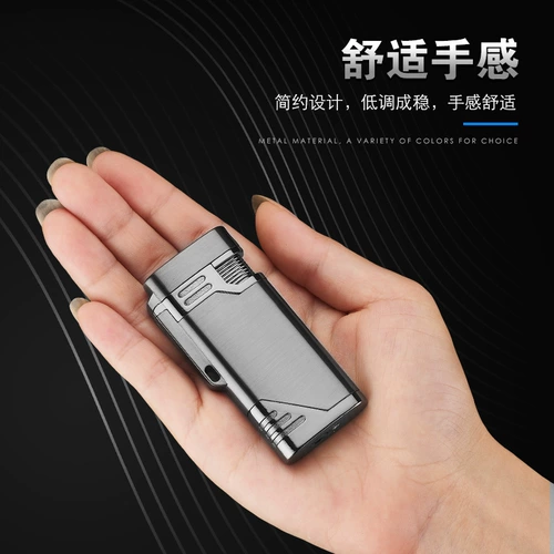 Ветрозащитная портативная креативная синяя зажигалка, подарок на день рождения