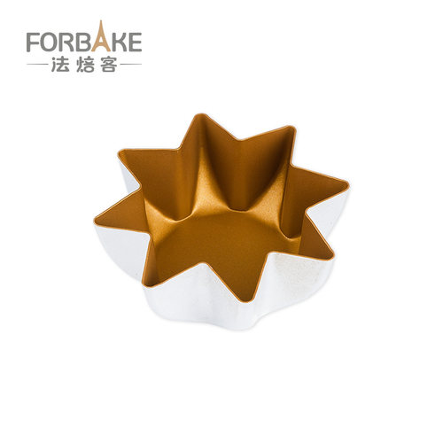 风和日丽不粘八星菊花模黄金面包潘多洛模八角食品级蛋糕烘焙模具 - 图1