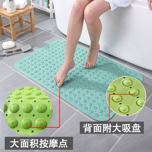 浴室防滑垫淋浴洗澡浴缸卫生间厕所隔水垫卫浴防水脚垫子家用地垫 - 图0