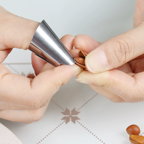 Ногтевые гайки с вырезанием орехов из нержавеющей стали пилинг эдамаме