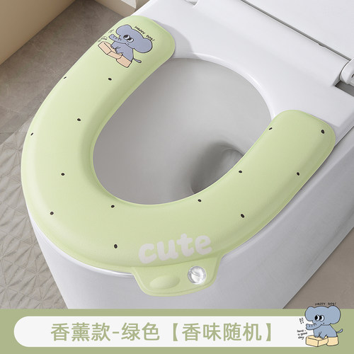 马桶坐垫EVA四季通用家用夏2026新款粘贴式防水免洗坐便器套座圈 - 图2
