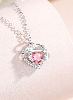 爱心纯银925项链女时尚百搭款ins