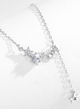 流星雨纯银925项链女小众设计轻