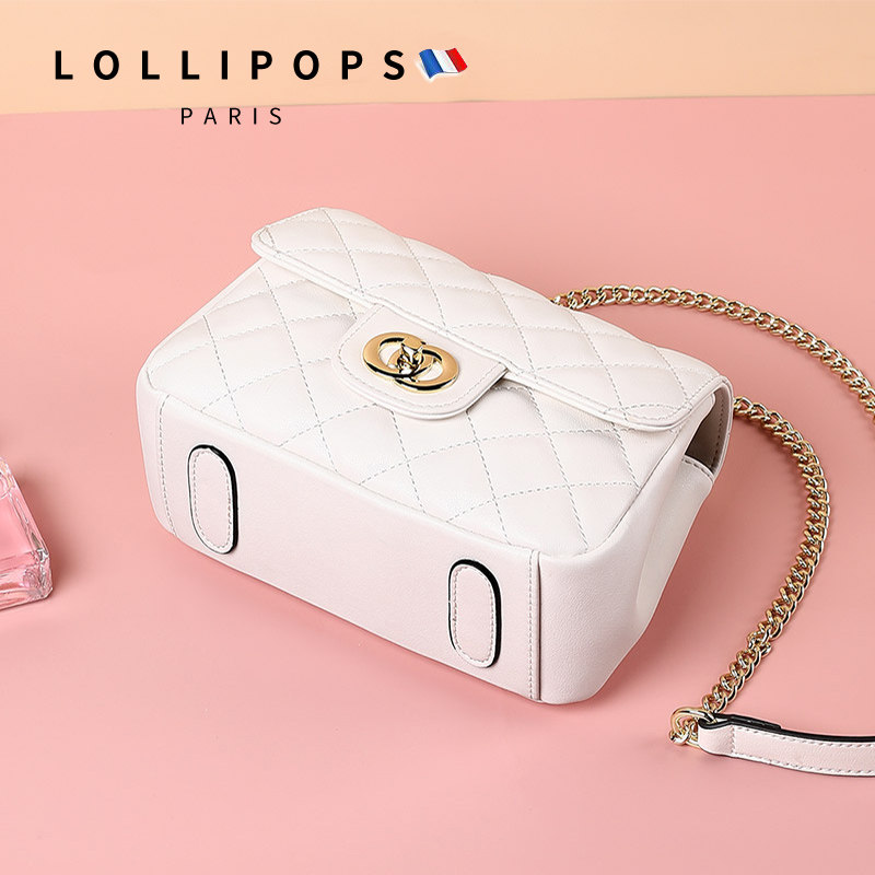 小ck 2020新款真皮小香风菱格链条包 lollipops女士包袋