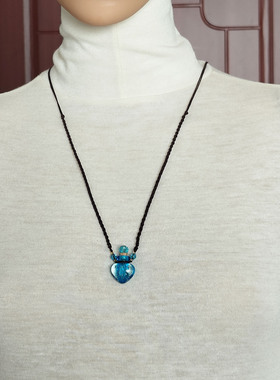 夜光迷你琉璃精油瓶随身香薰吊坠