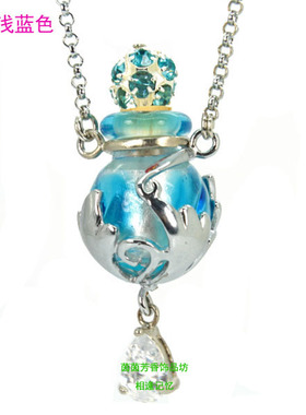 香薰香水瓶吊坠琉璃精油瓶迷你