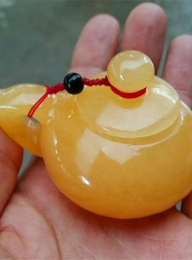 天然冰种阿富汗蚕丝玉品味小茶壶