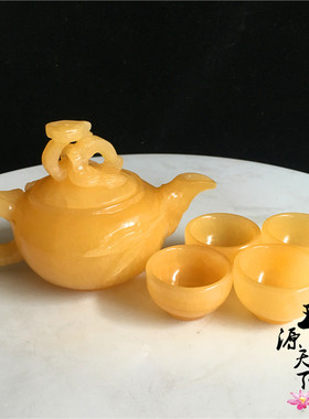 天然玉石茶具套装如意商务礼物